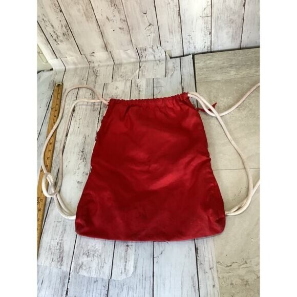 Blokecore gorpcore nostalgia earthy artisanal Nike Drawstring String Bag Red - Picture 3 of 4